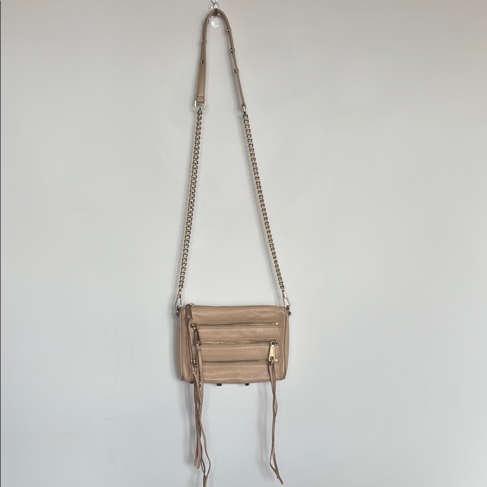 Rebecca Minkoff Tan Crossbody Bag with Adjustable Strap